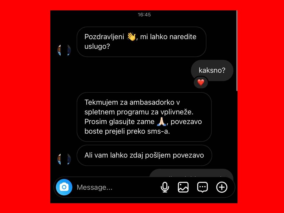 Nov poskus spletne prevare prek lažnega glasovanja