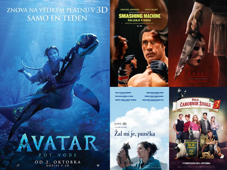 Ta teden v kinih štiri premiere in veliki povratek Avatarja 