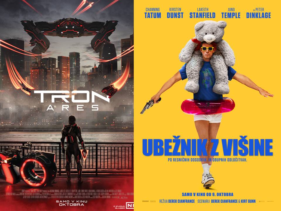 Kino premieri za tretjega Trona in za Ubežnika z višine