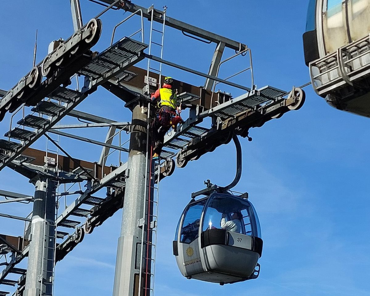 Na Krvavcu so obnovili postopke reševanje z žičnice