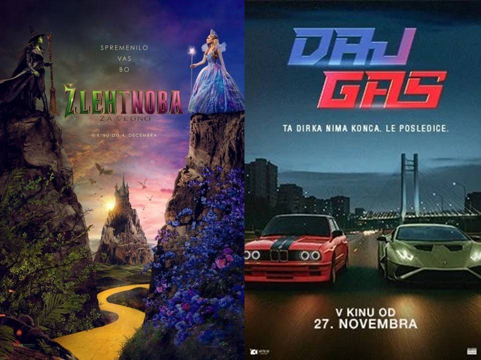 Žlehtnoba za vedno in Daj gas sta kino novosti tedna