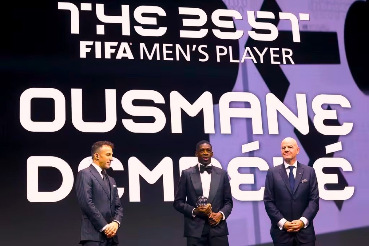 Bonmati in Dembele sta najboljša nogometaša leta 2025