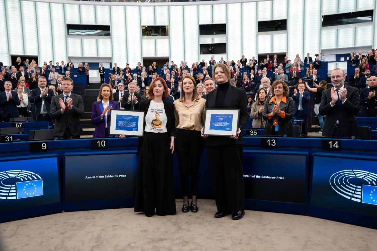 Nagradi Saharova 2025 gresta v gruzijski in beloruski zapor 