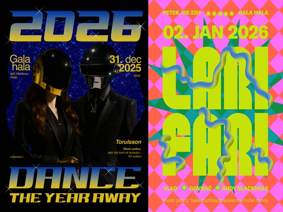 Odplesali bodo staro leto in začeli novo z lari fari večerom