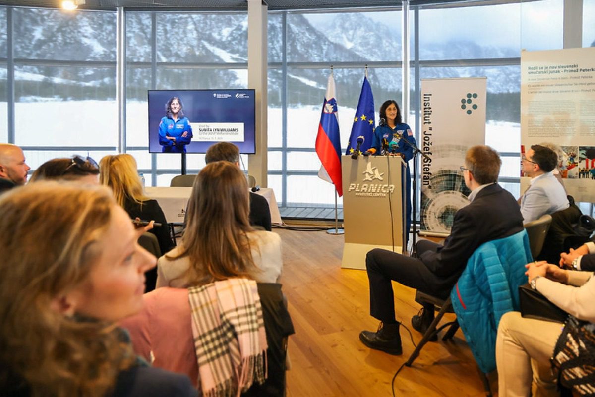 Astronavtka Sunita Williams in pester obisk Slovenije