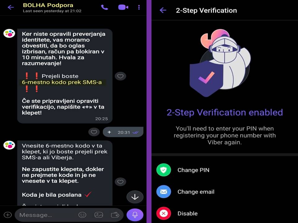 Kako kriminalci zlahka prevzamejo Viber račune naivnežev