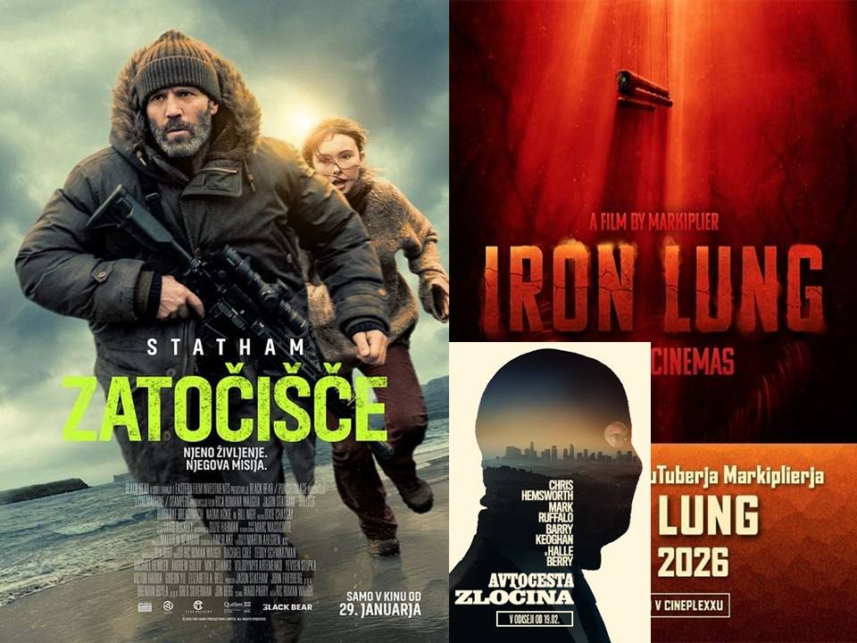 Premiere filmov Zatočišče, Avtocesta zločina in Iron Lung