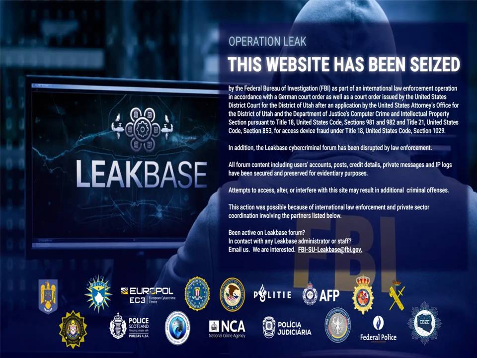 Konec za kriminalno platformo Tycoon 2FA in forum LeakBase 