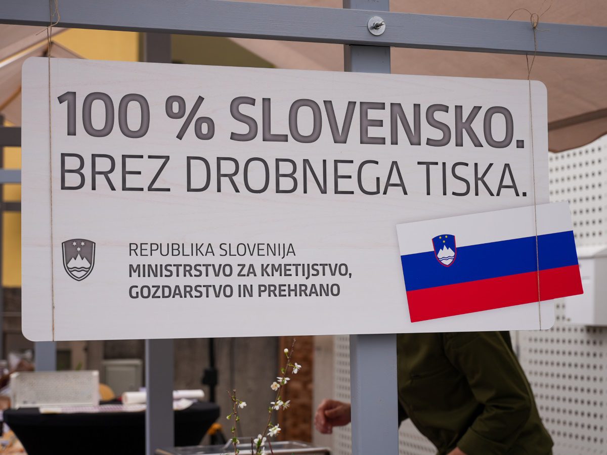 Zastava Slovenije bo na vseh domačih kmetijskih proizvodih in živilih