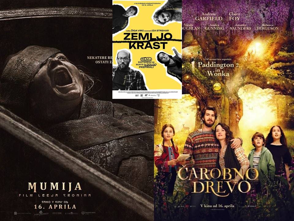 Novosti tedna bodo filmi Mumija, Čarobno drevo in Zemljo krast