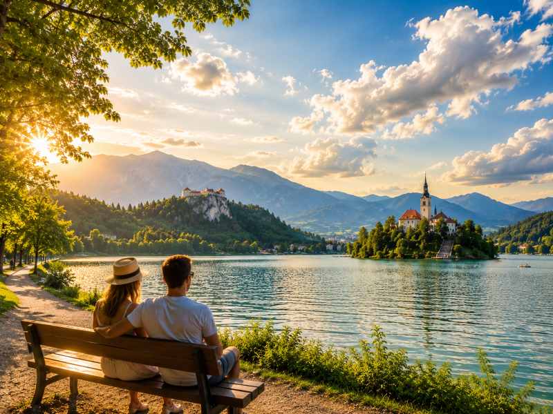 vreme slovenija 29 stopinj soncen vikend bled