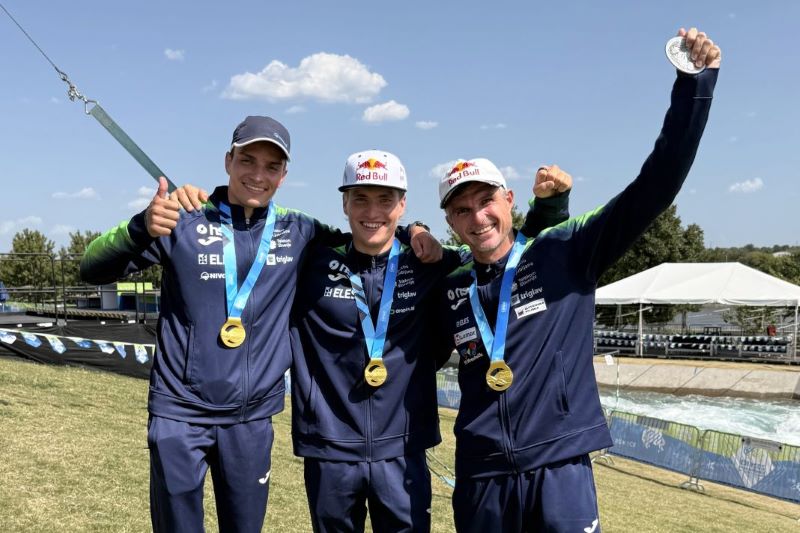 Slovenski kajakaši v Oklahomi do prvega ekipnega zlata na SP 
