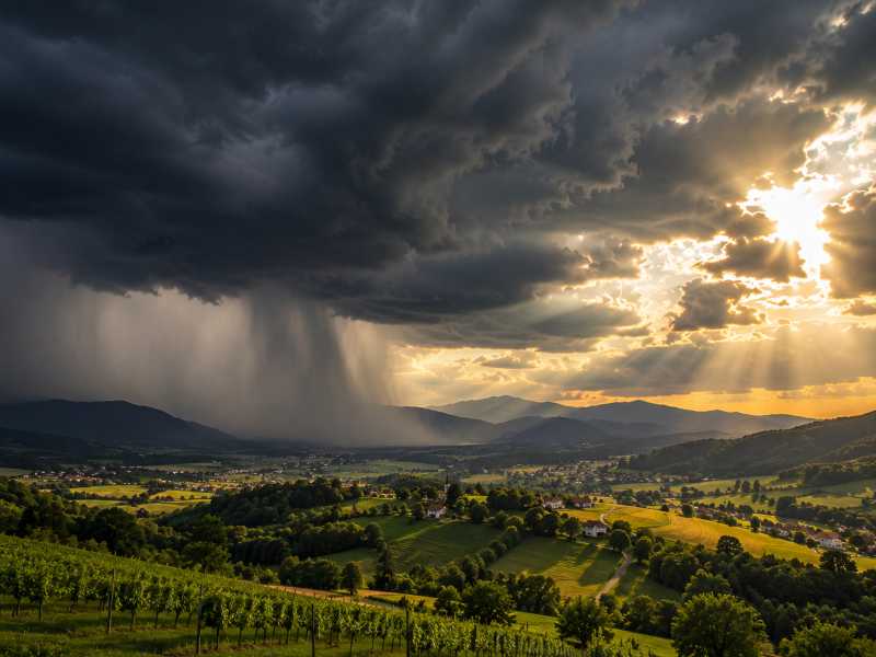 sprememba vremena nevihte slovenija