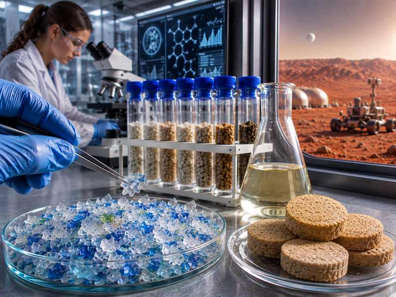 piskoti za mars odpadna plastika hrana