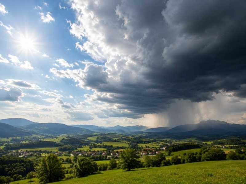 sonce oblaki spremenljivo vreme slovenija