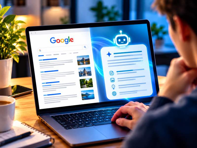 ai google iskanje informacije raziskava