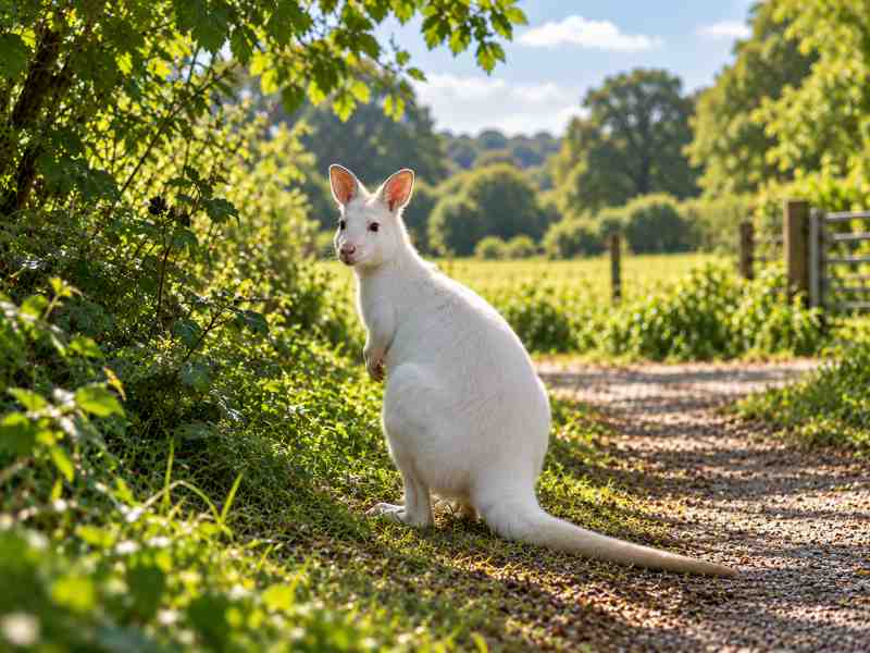 beli kenguru valabi suffolk anglija