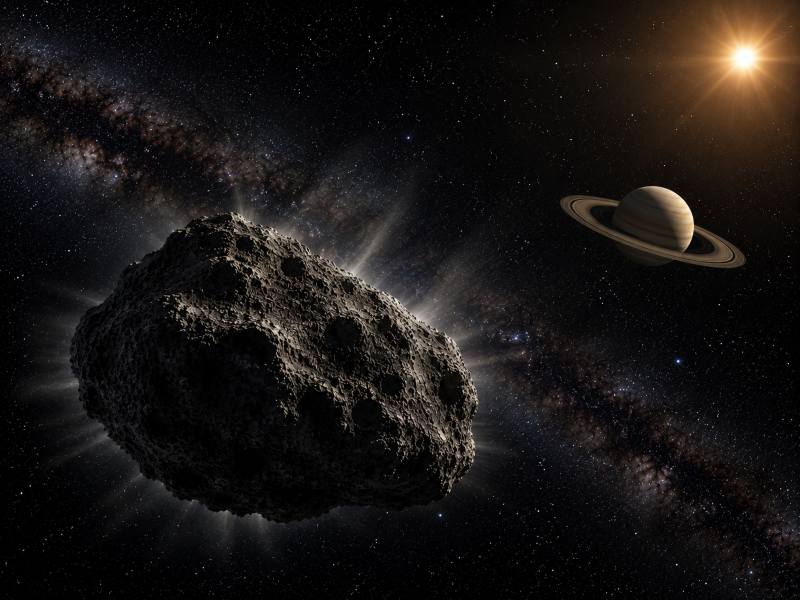 komet 28p neujmin saturnova orbita