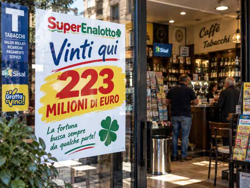 superenalotto 223 milijonov zena