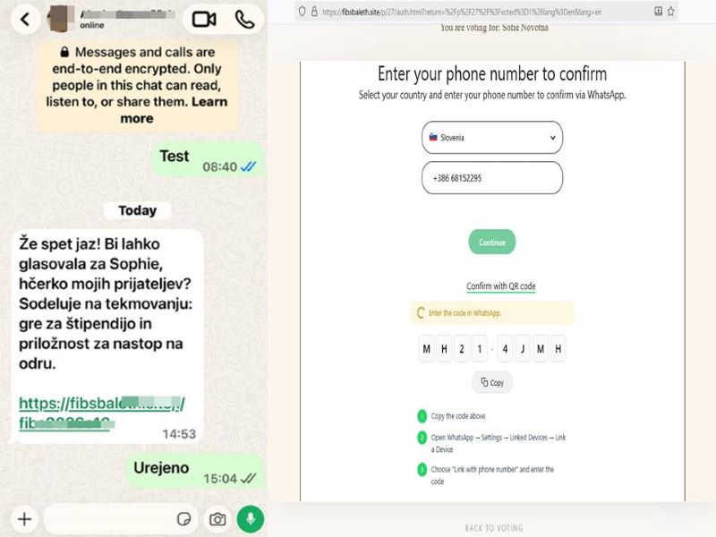 Spletni kriminalci tokrat mamijo uporabnike z lažnim glasovanjem prek WhatsAppa