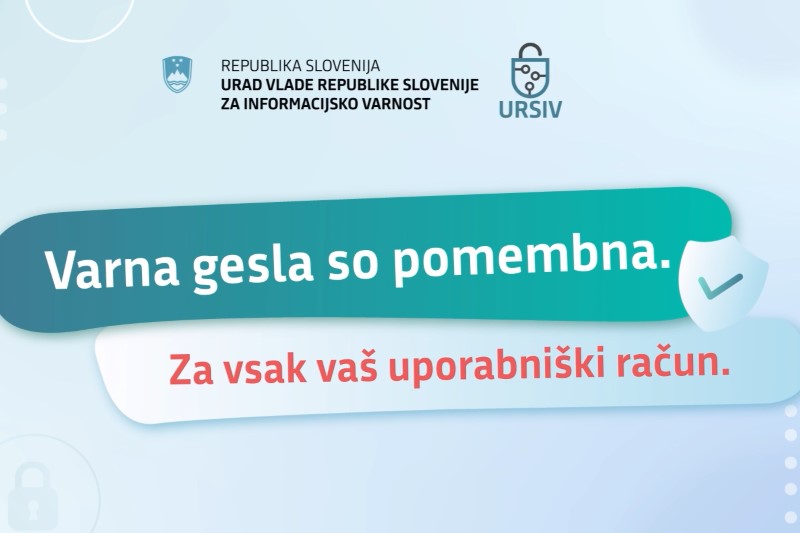 URSIV opozarja, da se v Sloveniji še vedno premalo uporabljajo močna gesla 