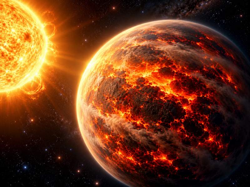 James Webb: Planet z oceanom lave presenetil z odbojem 75 % svetlobe 1 james webb toi 561b ocean lave mineralni oblaki
