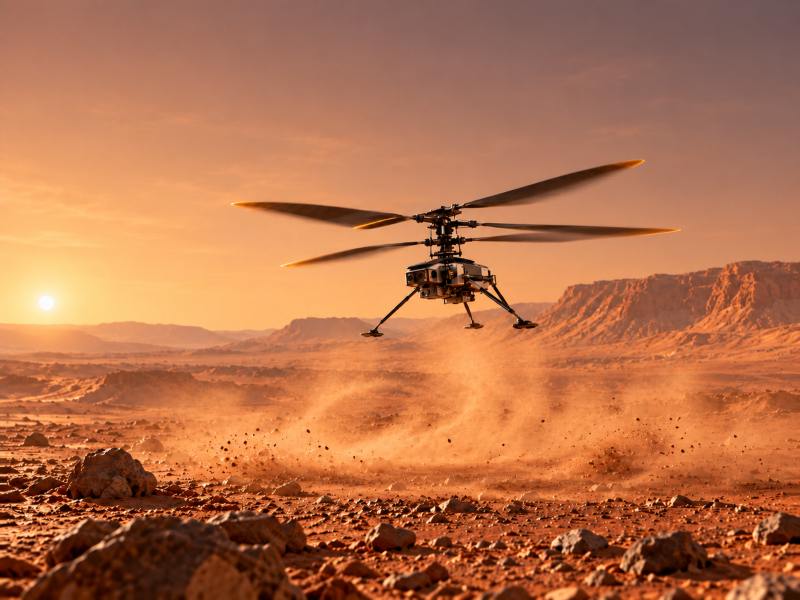 nasa helikopterji mars novi rotorji 2026