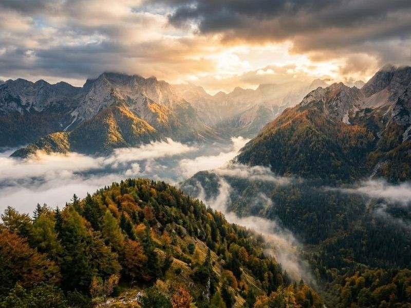 Vreme danes: Ponoči prihajajo padavine, ARSO napoveduje tudi možnost neviht 1 vreme danes nedelja 11 oktober 2026 alpe gozd megla